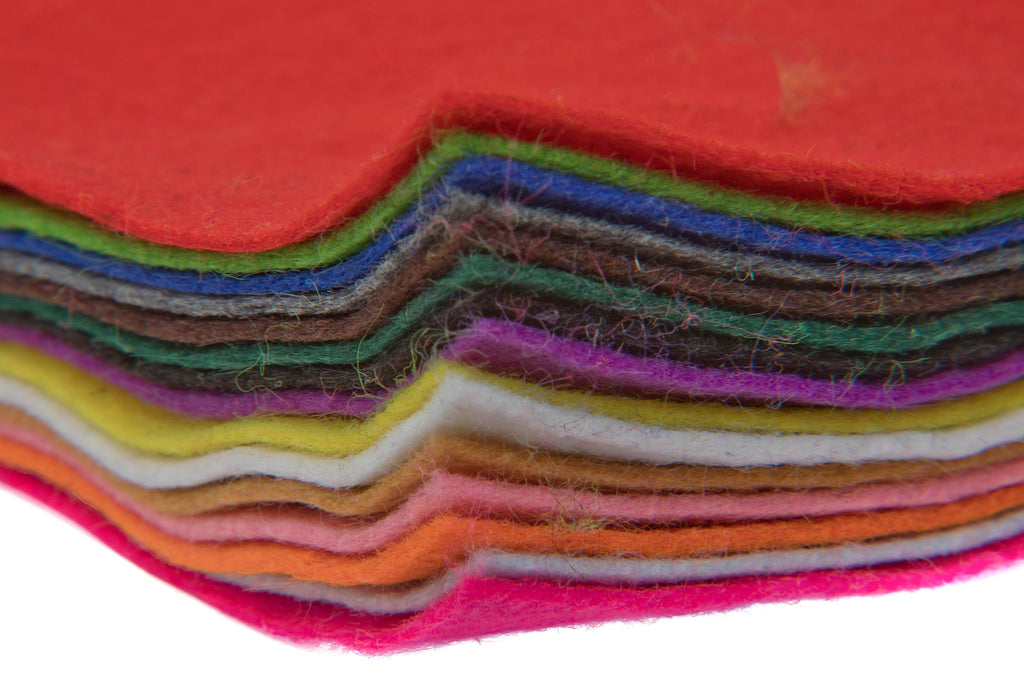 Edukit Acrylic Felt Pack of 15 A4 sheets - 15 assorted colours Edukit Acrylic Felt Pack of 15 A4 sheets - 15 assorted colours
