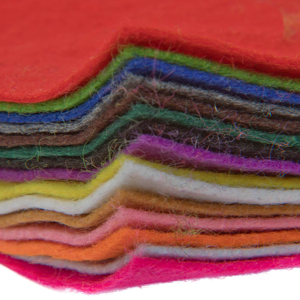 Edukit Acrylic Felt Pack of 15 A4 sheets - 15 assorted colours Edukit Acrylic Felt Pack of 15 A4 sheets - 15 assorted colours