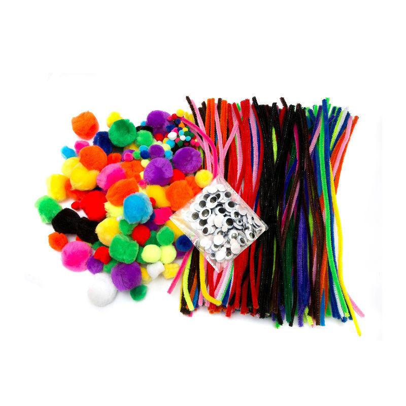 edukit Jumbo 500 PC Crafting Kit for Kids | Pipe Cleaners, Pompoms & Googly Eyes Large Assortment of Colors & Size | DIY Art Supplies for Children's Craft Projects, Paper Crafts, Holiday Crafts edukit Jumbo 500 PC Crafting Kit for Kids | Pipe Cleaners, Pompoms & Googly Eyes Large Assortment of Colors & Size | DIY Art Supplies for Children's Craft Projects, Paper Crafts, Holiday Crafts