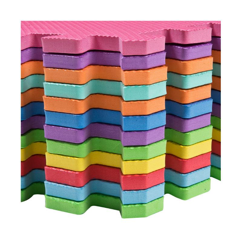 Edukit Foam Play Mat Tiles – 12 Pack EVA – Interlocking Floor Mats for Children – Multicoloured Foam Tiles Edukit Foam Play Mat Tiles – 12 Pack EVA – Interlocking Floor Mats for Children – Multicoloured Foam Tiles