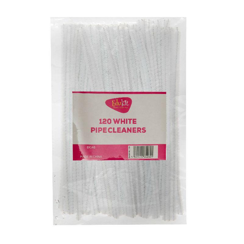 edukit Pack of 120 White Craft Multi-Purpose Wire Pipe Cleaners 15cm x 4mm. edukit Pack of 120 White Craft Multi-Purpose Wire Pipe Cleaners 15cm x 4mm.