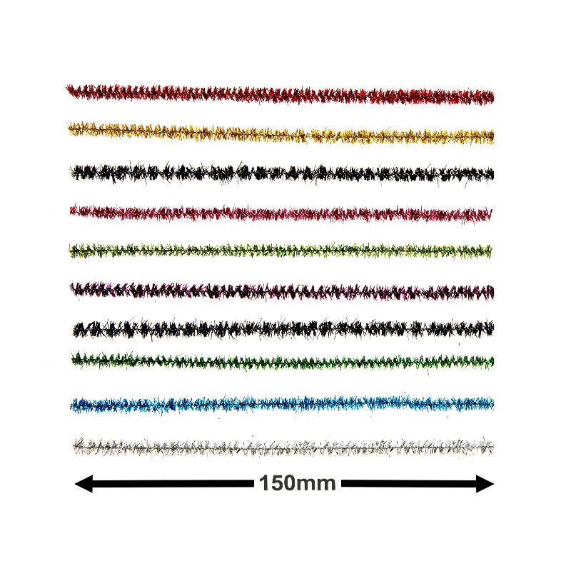 edukit Pack of 120 pipe cleaners , Shiny Metallic Sparkle Tinsel, in assorted colours, Craft All-Purpose Wire Pipe Cleaners 15cm x 6mm. edukit Pack of 120 pipe cleaners , Shiny Metallic Sparkle Tinsel, in assorted colours, Craft All-Purpose Wire Pipe Cleaners 15cm x 6mm.