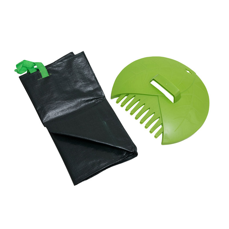 homekit PAIR OF LARGE GARDEN SCOOPS - Leaf Grabber - And 100Litre REUSABLE BAG, bag- Ideal For Easy Garden Clean-Up Of FALLING LEAVES – Debris, Muck, Moss – Easily Keep Your Garden Tidy