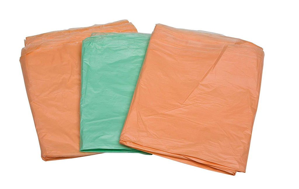 Brackit 3 Pack Orange & Green Coloured Dust Sheets Polythene Dust Sheets 3.6M X2.7M (12X9FT) 8.5Mic (3 Pack)