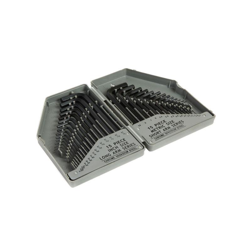 Brackit Hex Key Wrench Set, 30-Piece