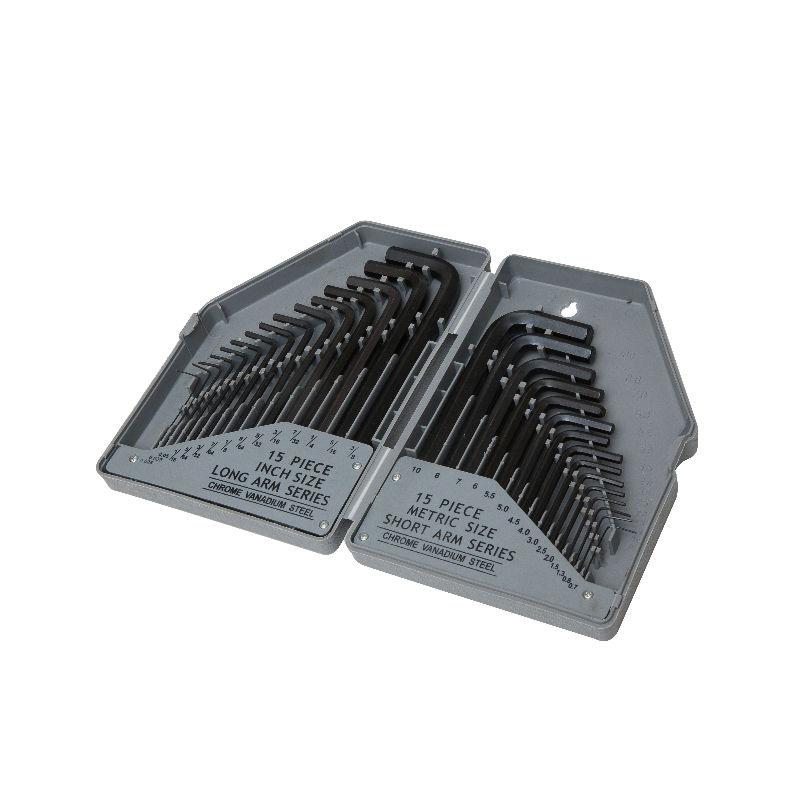 Brackit Hex Key Wrench Set, 30-Piece