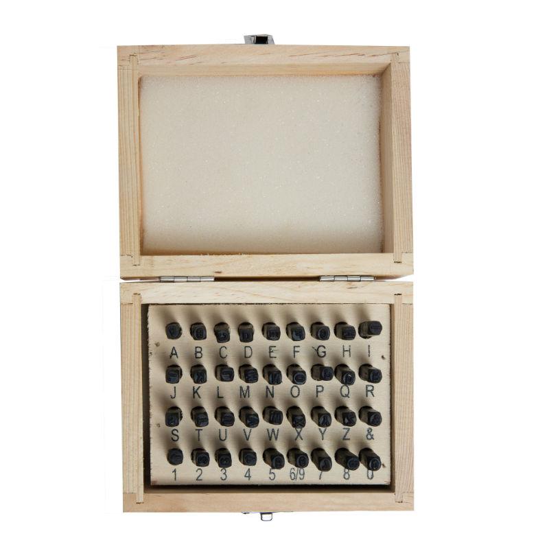 Brackit 36 pc Number & Letter Punch Set | Stamp Kit for Stamping Numbers & Stamping Letters on Metal, Wood, Leather, Enamel or Plastic