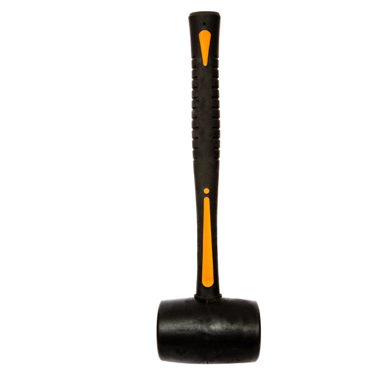 Heavy Duty Large 32cm Long x 16oz. Solid Rubber Mallet Hammer with
