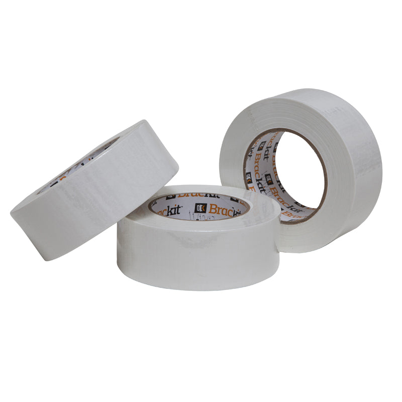 Gaffer Gaff Tape White, 3 packs rolls .17MM*48MM*50M (35 Mesh) Adhesive, Alternative Duct Tape, Stage Tape