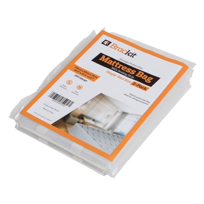 Mattress Bag for Storage – Sealing Strip – 200g – Single – 231 x 95 x 35cm – 2 Pack