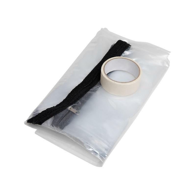 U Shape Zipper Door dust Sheet with pre-Assembled 4.5m Zipper. 180cm x 220cm. with Masking Tape 36mm x 10m
