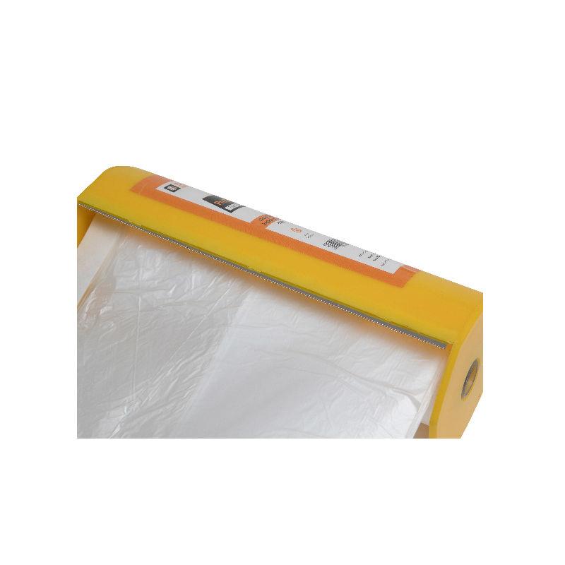 Masking Dust Sheet Roll with Easy Tear Dispenser – 110cm x 20m – 8-Micron – for Professionals and DIY Projects