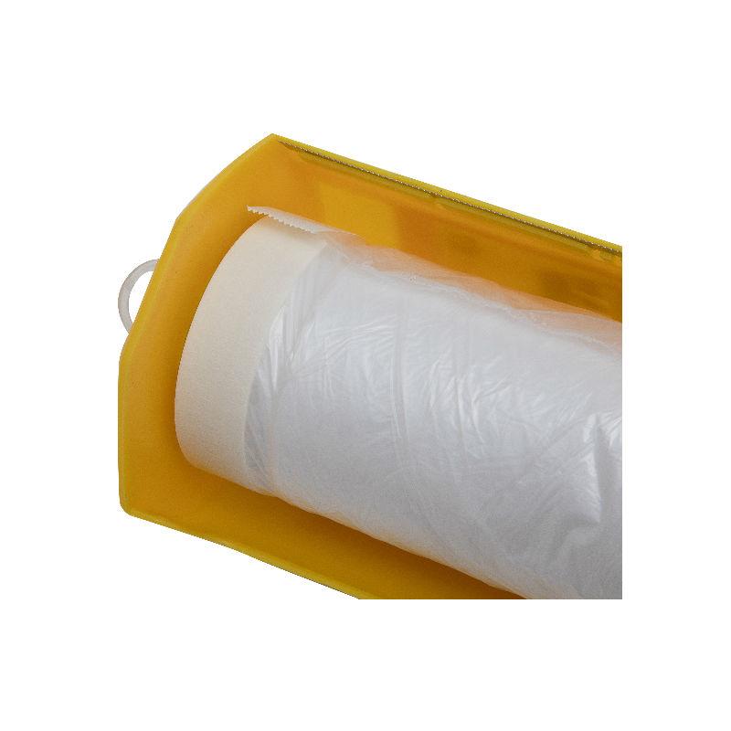 Masking Dust Sheet Roll with Easy Tear Dispenser – 110cm x 20m – 8-Micron – for Professionals and DIY Projects