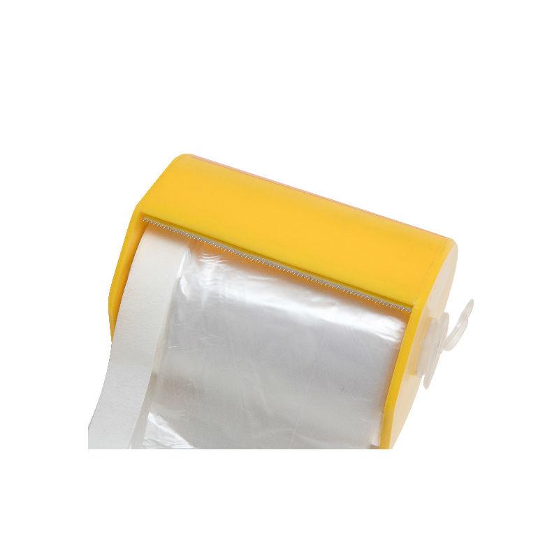 Masking Film Dust Sheet Roll with Easy Tear Dispenser – 55cm x 30m – 8-Micron – for Professionals and DIY Projects – 3 Pack