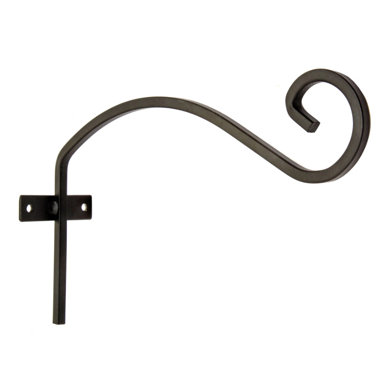 Hanging Basket Brackets – Steel – Black – Includes Fittings – 2 Pack