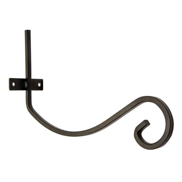 Hanging Basket Brackets – Steel – Black – Includes Fittings – 2 Pack