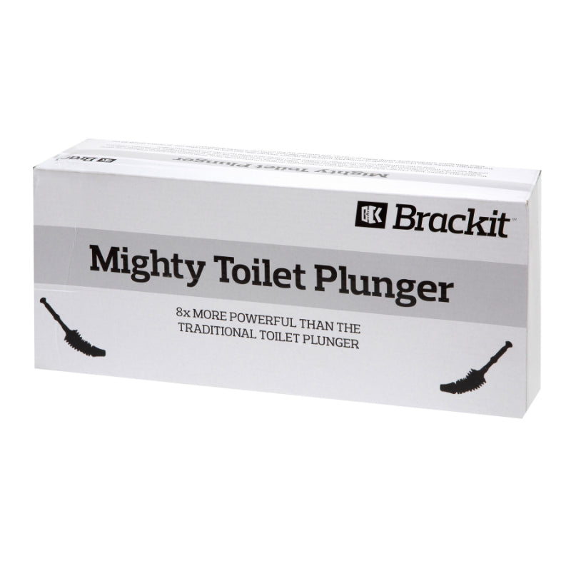 Brackit Mighty Toilet Plunger, Powerful and Unique, Accordion Suction, Fits All Toilets, Easy to Use