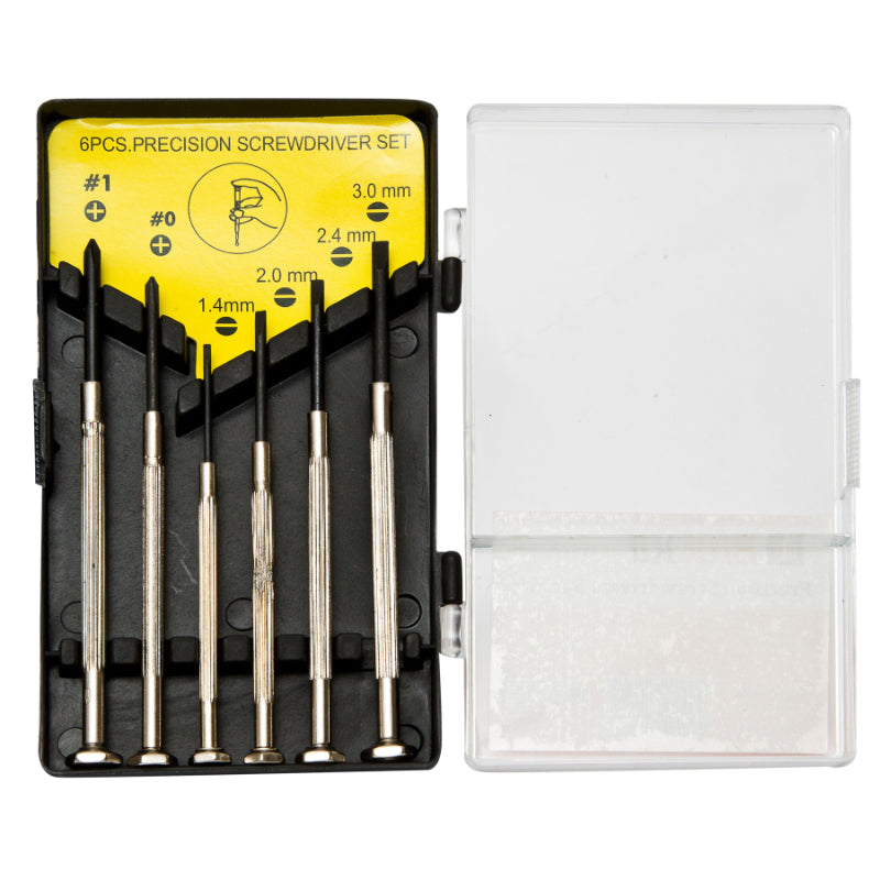 Brackit 6-pc Precision Screwdriver Set, Hand Tools, Phillips, Flat Head, Jewellery Repair, Small Detail Repair