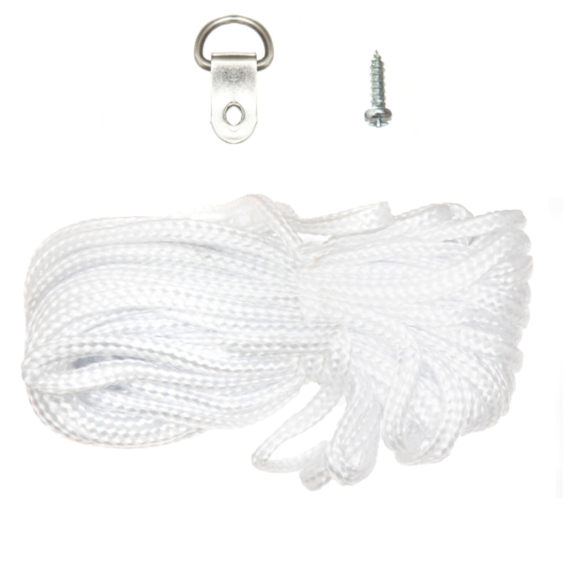 Picture Hanging Kit - 120 High-Strength D-Rings With Screws And 10M X 4mm Braided Cord For Hanging Picture Frames To Wall | Ideal For Family Paintings Wedding Photos & Mirrors
