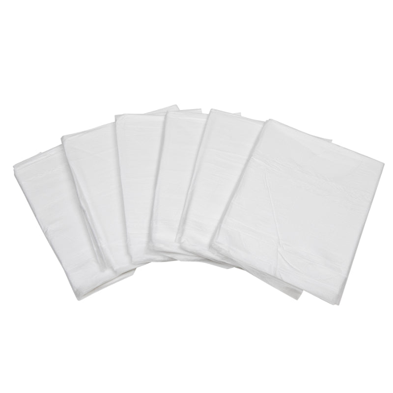 6-Pack Biodegradable Reusable Dust Sheets: 2.7m x 3.6m (9'x 12') x 0.7mil Embossed White - for Furniture Protection Decorating Home or Office Use