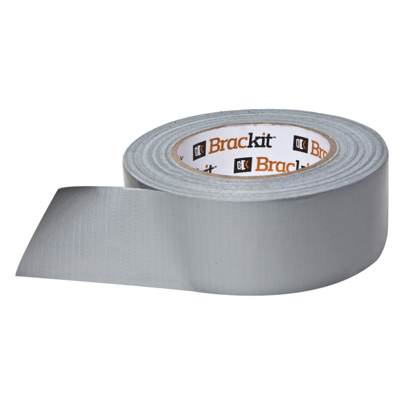 Brackit Extra Strong Silver Duct Tape | Heavy Duty Duct Tape Lot for Industrial Use, Office Use, General Purpose | 3 Rolls of Super Strength Duct Tape (48mm x 50m per roll)