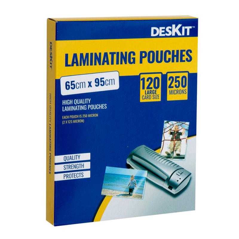 Card Sized Laminating Pouches - 120 Large Card Sized - 65 x 95cm - 250 Microns