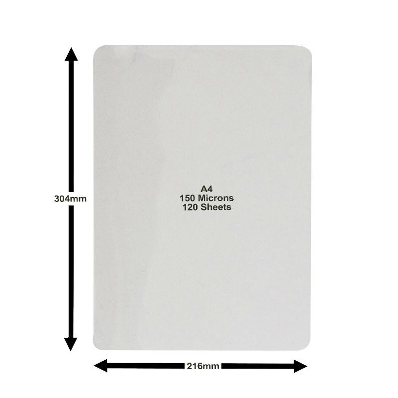 Deskit Matt Laminating Pouches - 120 Sheets - A4 Size - 150 Microns (120 Pack)
