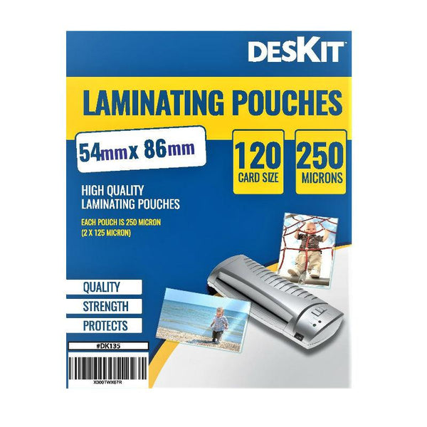 Card Sized Laminating Pouches – 120 Card Sized – 54 x 86cm - 250 Microns