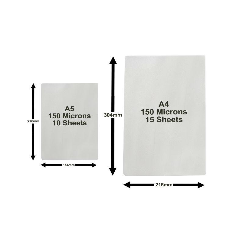 Deskit 25 Velvet Touch Special Laminating Pouches. 15pc A4 – 10pc A5. 150 microns. an Extra Special Way to Laminate Wedding Invites, Invitations, Menus, Presentations & More – Beautiful to The Touch