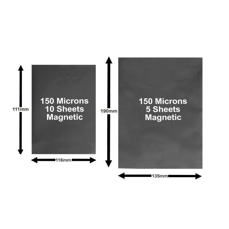 Deskit 15 Magnetic Laminating Pouches Photo Frames to Stick on Your Fridge or Other Metal Surfaces – 10pc 4"x6", 5pc 5"x7" – Perfect Gift – Use for Pictures & Postcards Too – Protects and Keeps Clean