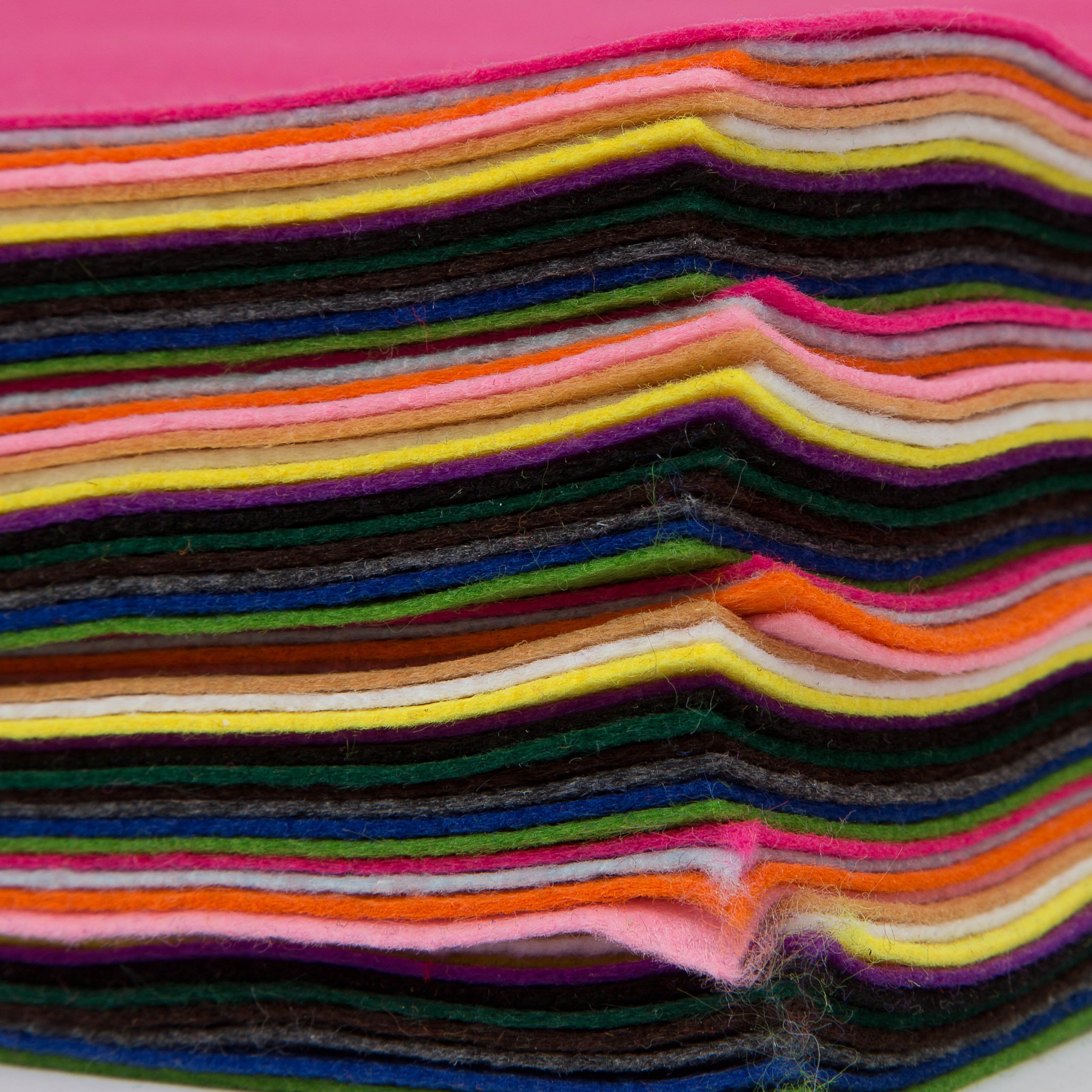 Darice FLT-0499 Felties Sticky Stiff Felt Sheets, 1mm, Primary Colors