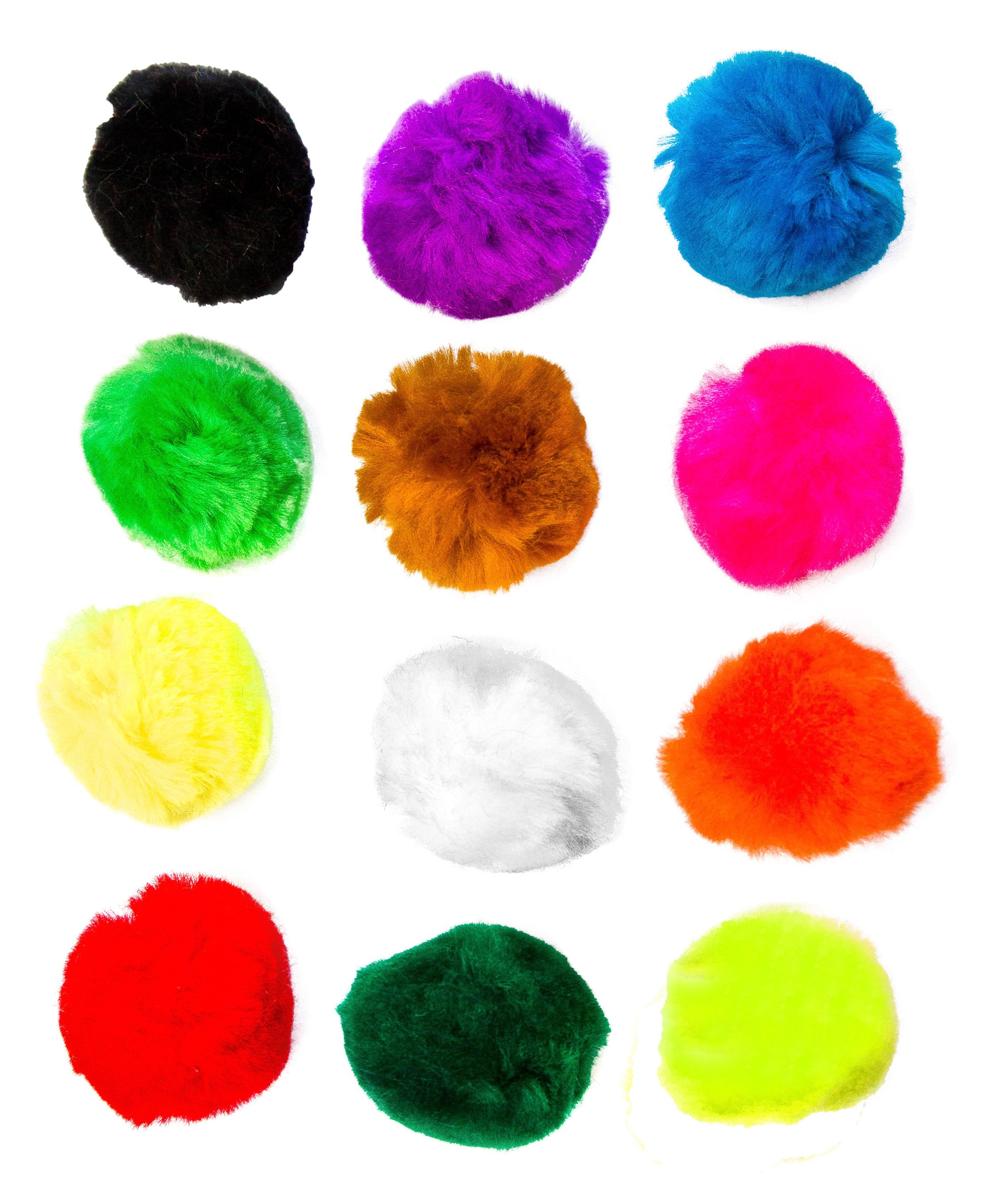 EduKit Large 5cm Pompoms Craft Supply Bumper Pack | 70 PC Colorful Hobby & Craft Supplies for Kids, Preschoolers & Classrooms