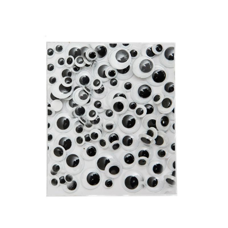 edukit 600 Pieces Wiggle Googly Eyes with Self-adhesive, 6mm-12mm Assorted DIY Scrapbooking Crafts Toy Accessories