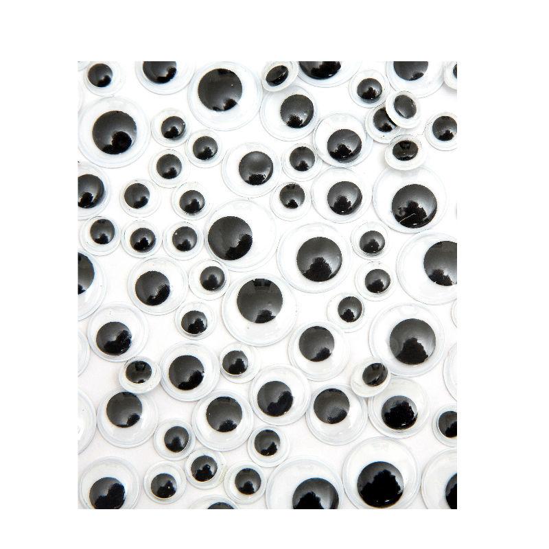 edukit 600 Pieces Wiggle Googly Eyes with Self-adhesive, 6mm-12mm Assorted DIY Scrapbooking Crafts Toy Accessories