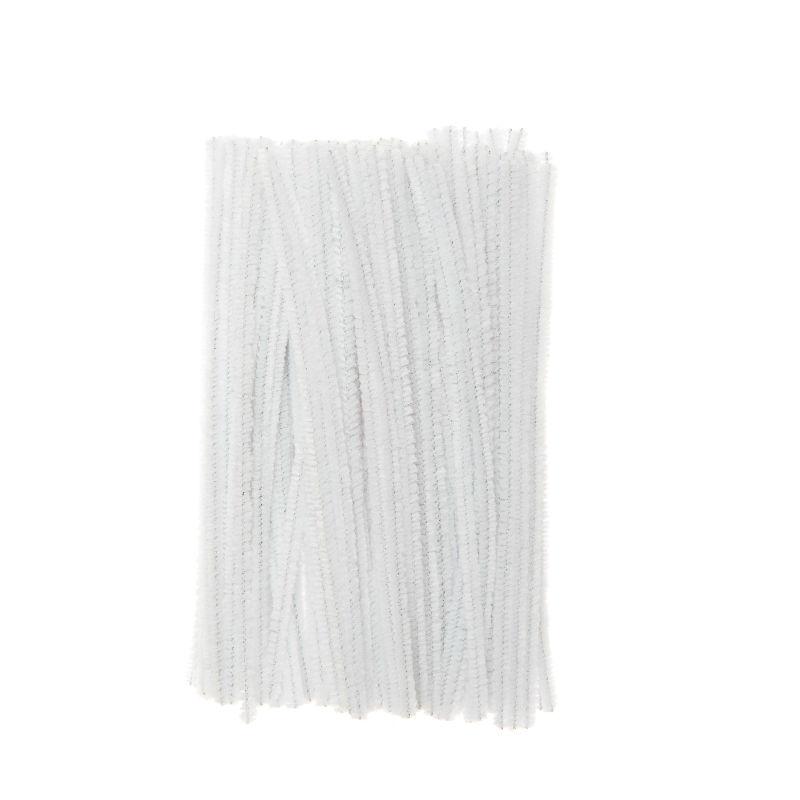 edukit Pack of 120 White Craft Multi-Purpose Wire Pipe Cleaners 15cm x 4mm.