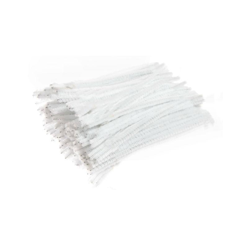 edukit Pack of 120 White Craft Multi-Purpose Wire Pipe Cleaners 15cm x –  The Kit Brands