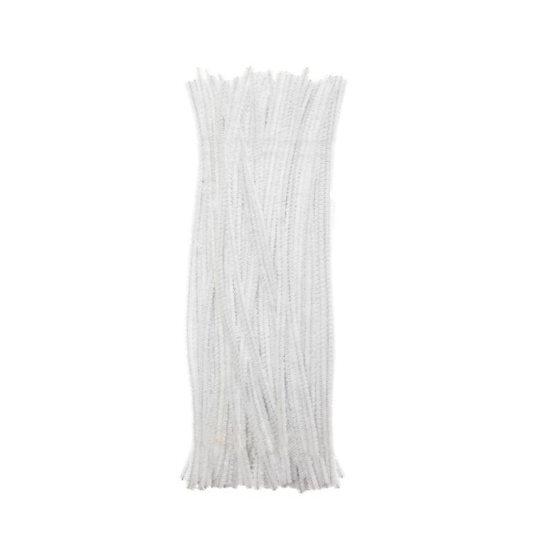 edukit Pack of 120 White Craft Multi-Purpose Wire Pipe Cleaners 26cm x 6mm.
