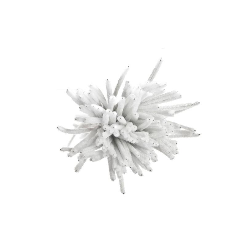 edukit Pack of 120 White Craft Multi-Purpose Wire Pipe Cleaners 26cm x 6mm.