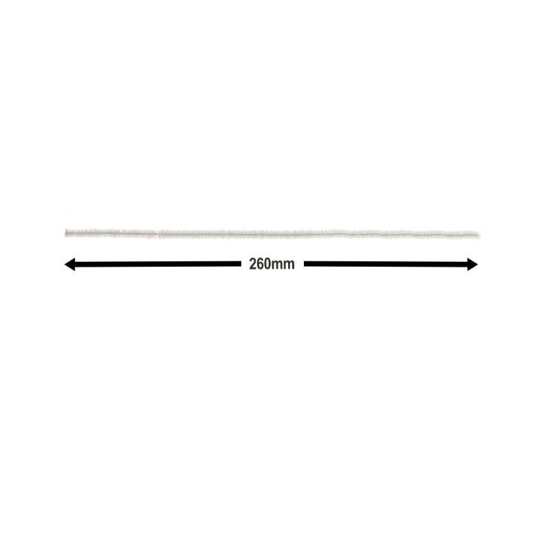 edukit Pack of 120 White Craft Multi-Purpose Wire Pipe Cleaners 26cm x 6mm.