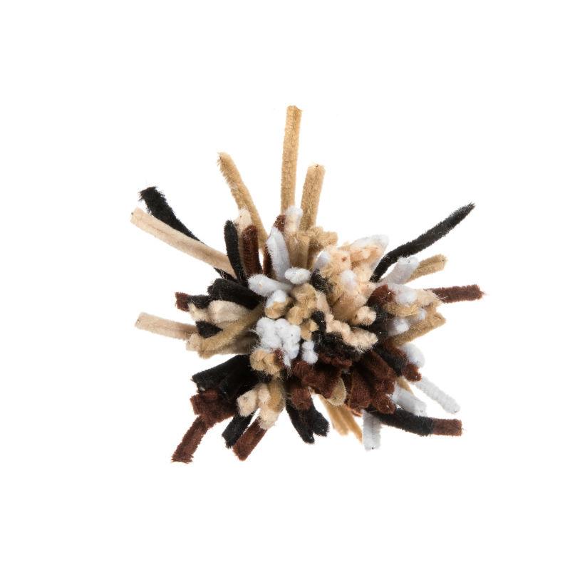 edukit Pack of 120 Pipe cleaners - in brown, black, white & flesh colours, Assortment of Craft Multi-Purpose Wire Pipe Cleaners 26cm x 6mm.