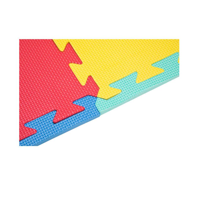 Rectangle Foam Play Mat Tiles – 9 Pack – Interlocking Floor Tile Mats for Children – Multicoloured Foam Tiles by EVA