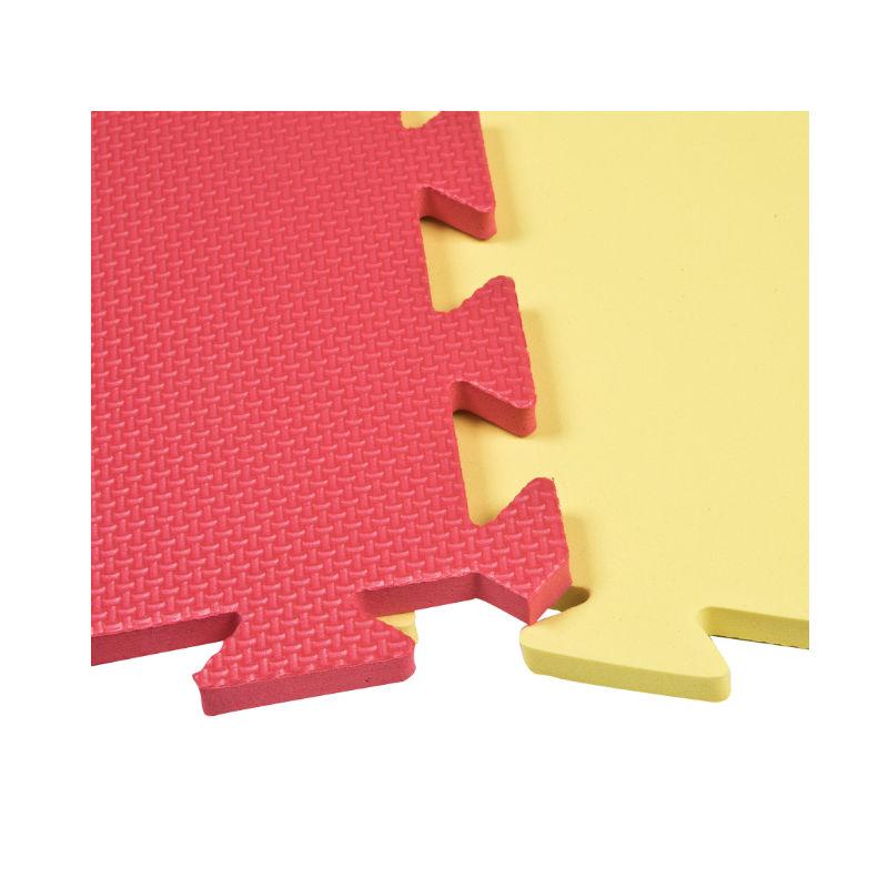 Rectangle Foam Play Mat Tiles – 9 Pack – Interlocking Floor Tile Mats for Children – Multicoloured Foam Tiles by EVA