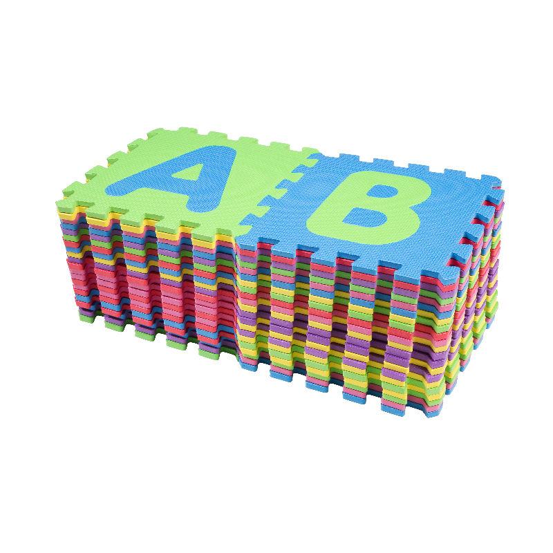 ABC, Numbers and Math Symbols Foam Play Mat Tiles – 42 Pack – Interlocking Floor Mats for Children – Multicoloured Foam Tiles by EVA