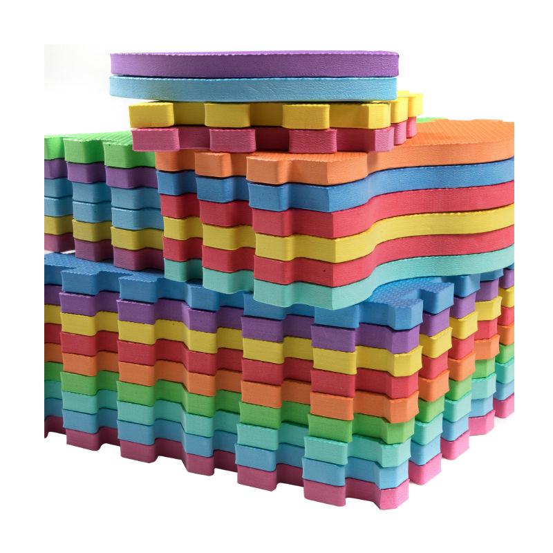 edukit Premium Quality 14mm Extra-Thick Children’s Multi-Coloured EVA Foam Interlocking Floor Tile Set with Wall Borders - Large 16sqft Coverage for Kids Soft Play