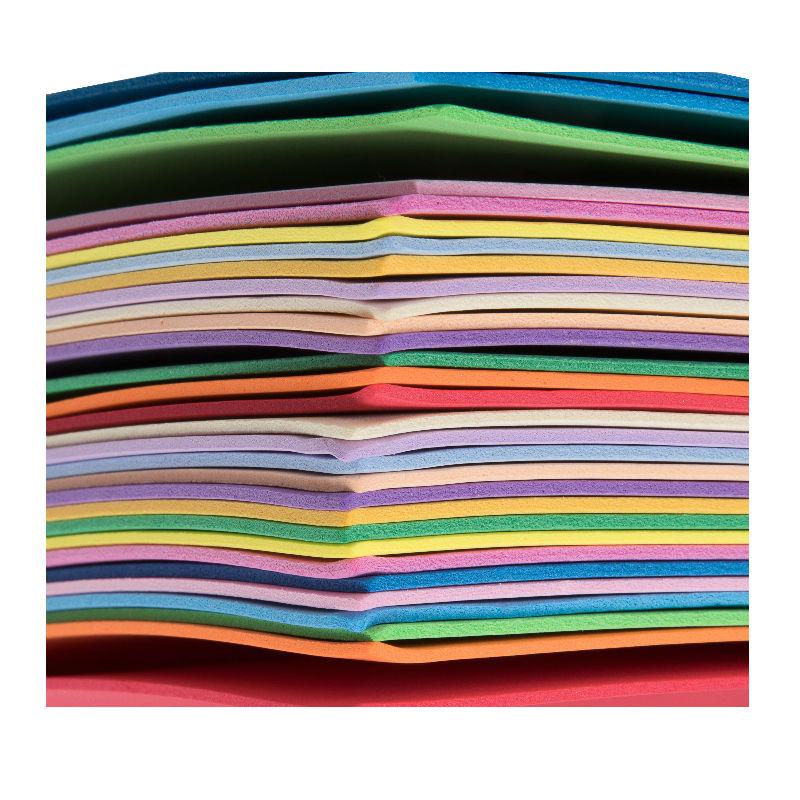 30 - Pack of EVA Foam 2mm Craft Sheets – Multi-Coloured A4 - Size Sheets – Craft Supplies for Scrapbooking Art Decorating and Decoupage