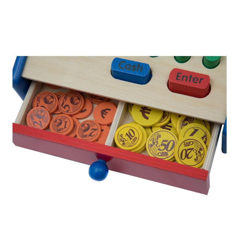 Edukit Wooden Toy Cash Machine Register Play Pretend Classic