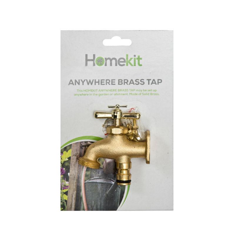 homekit Brass Hose end Tap – Outdoor Brass Tap, Allotment Tap, Outside Anywhere Tap for Convenient Water Access