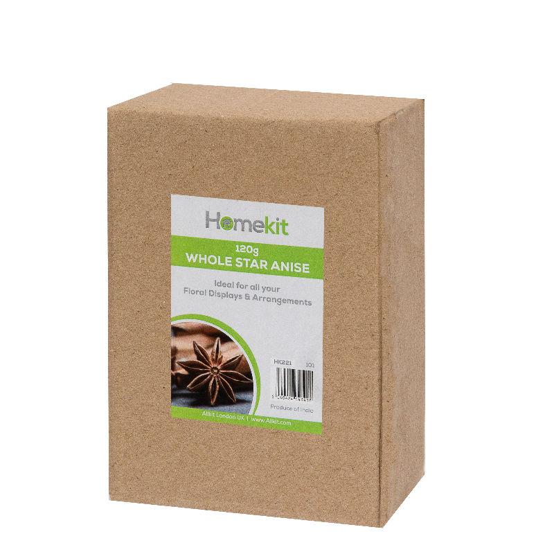 Dried Whole Star Anise 120g – Beautifully Fragrant Aroma – Great as Christmas Tree Decorations, Wreaths and Natural Arts and Crafts