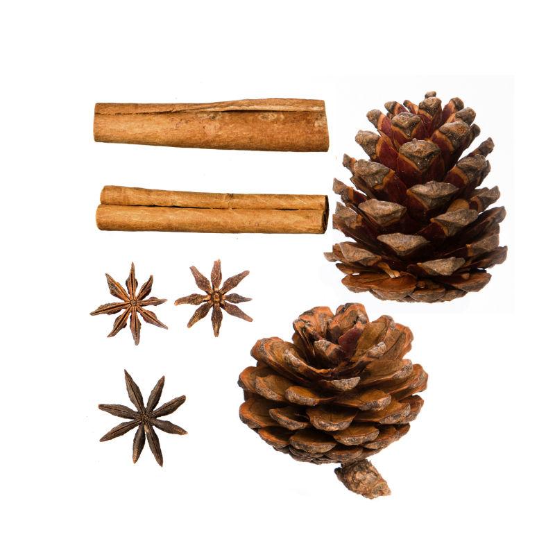 Floral Assortment -100g Whole Star Anise - 200g Cinnamon Sticks - 200g Pine Cones – Christmas Tree Decorations, Wreaths and Florist Supplies