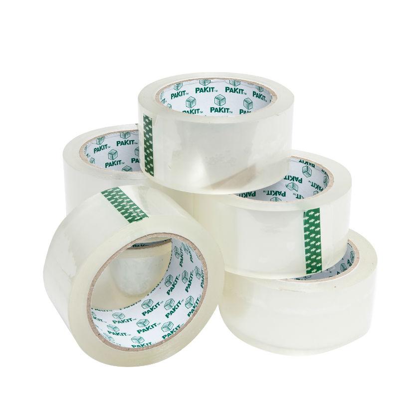 PAKIT Clear Packing Tape Rolls Value Pack | 6 Rolls of Heavy Duty, Commercial Grade 1.88 inches X 72 yards (48mm x 66M) Clear Tape for Packaging, Boxing, Moving & Shipping